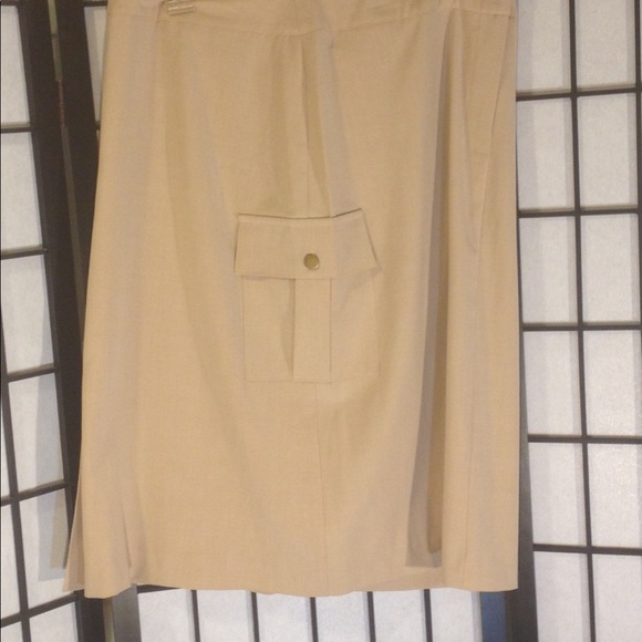 Michele Knee length Tan Skirt Women's 14 - Picture 7 of 8
